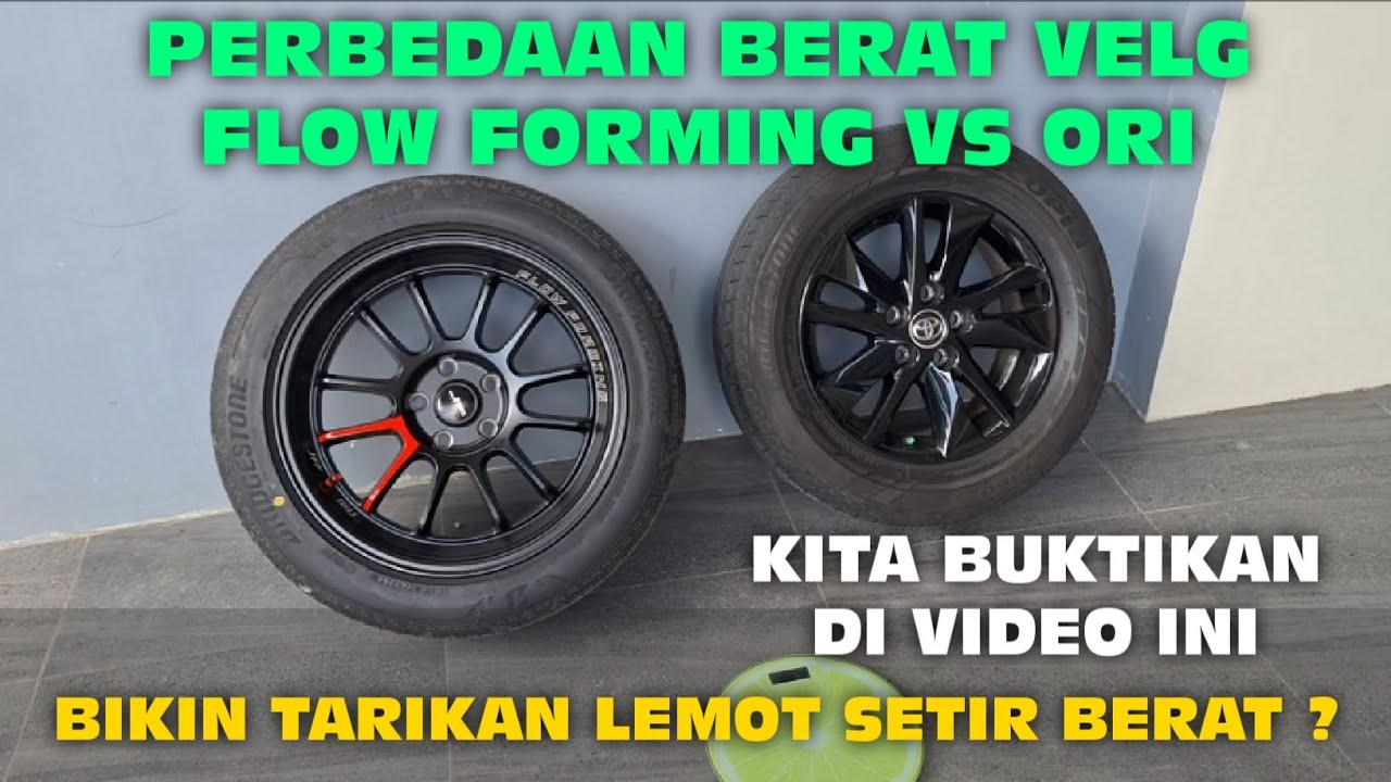 PERBEDAAN BERAT VELG RING 18 FLOW FORMING DENGAN ORI INNOVA REBORN