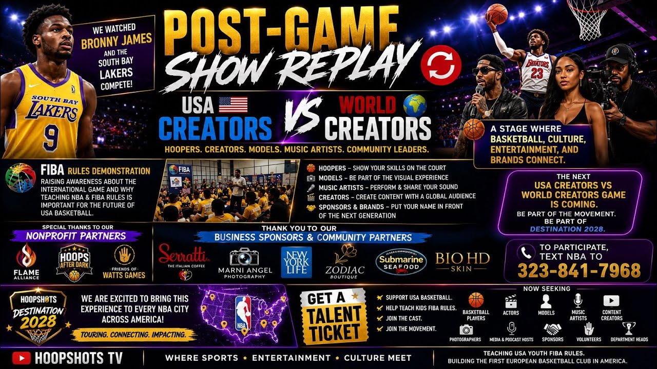 Destination 2028 Creator Game Ends  With Dunk 15-16 