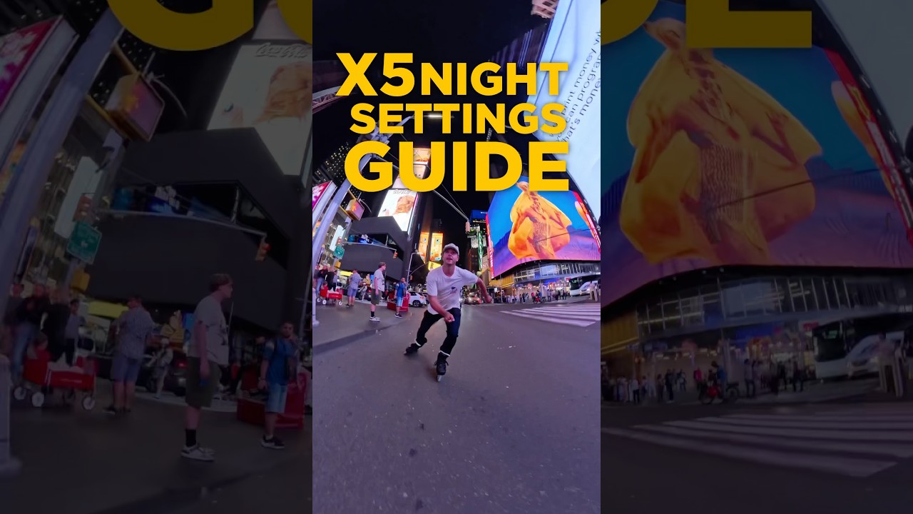 BEST NIGHT SETTINGS GUIDE! It’s incredibly simple to get these results with the Insta360 X5🤯