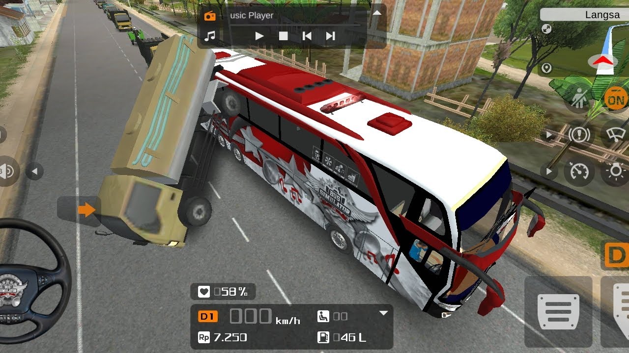 Crazy indunisiya bus driving school games racing bus driving map indunisiya Multiple eur , 🥵