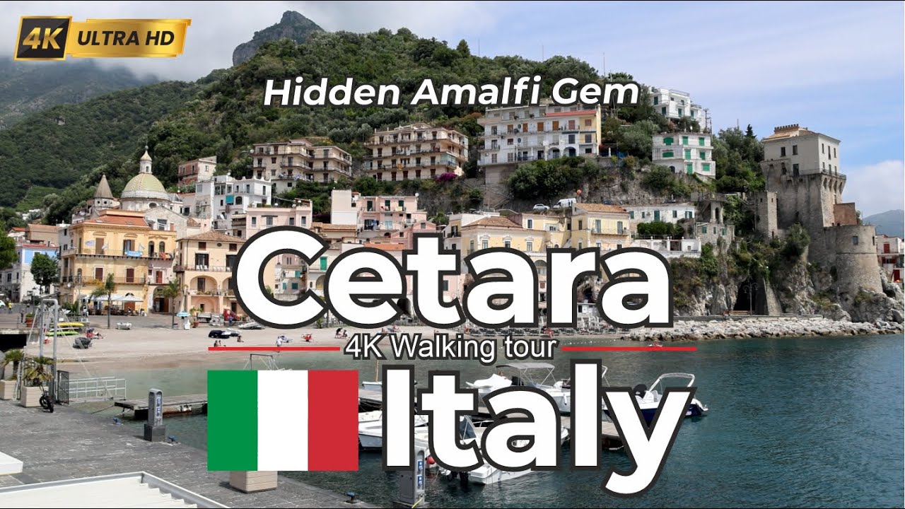 🇮🇹 Cetara , ItalyПешеходная экскурсия в формате 4K по аутентичной деревне на побережье Амальфи
