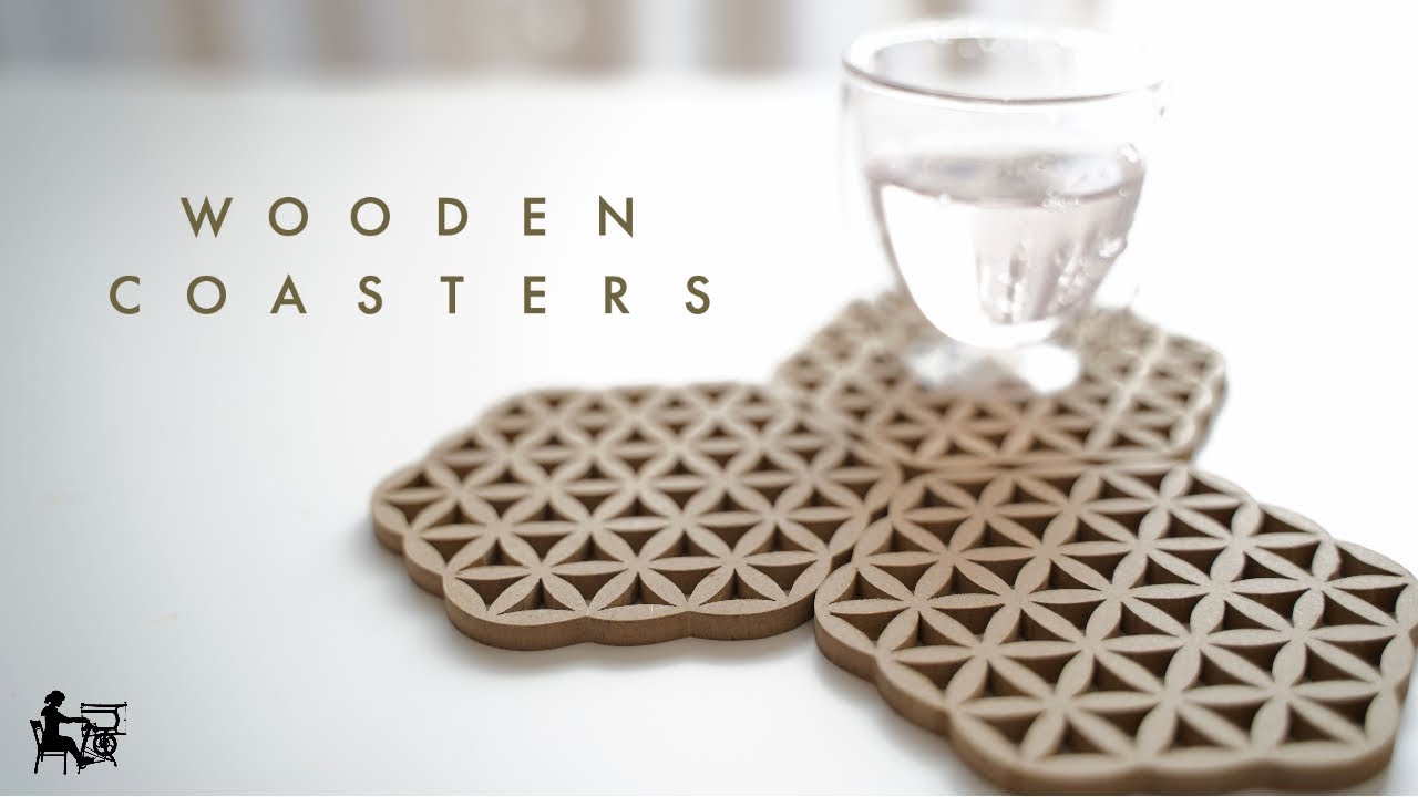 Wooden Coasters【DIY】木で作るコースター Scroll Saw Project