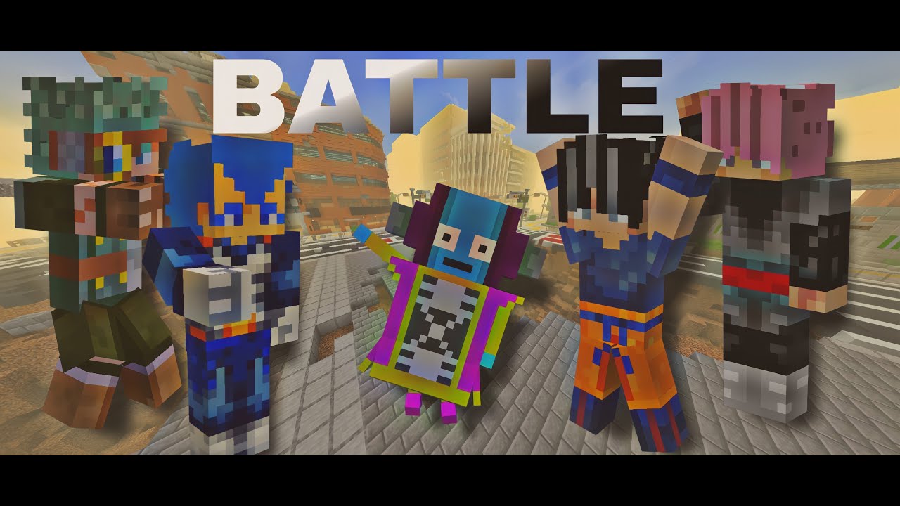 ALL AGAINST ALL! | GOKU ADDON IN MINECRAFT PE