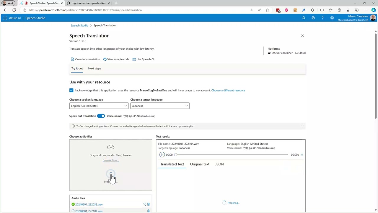 Real Time Speech To Speech Translation with Azure AI