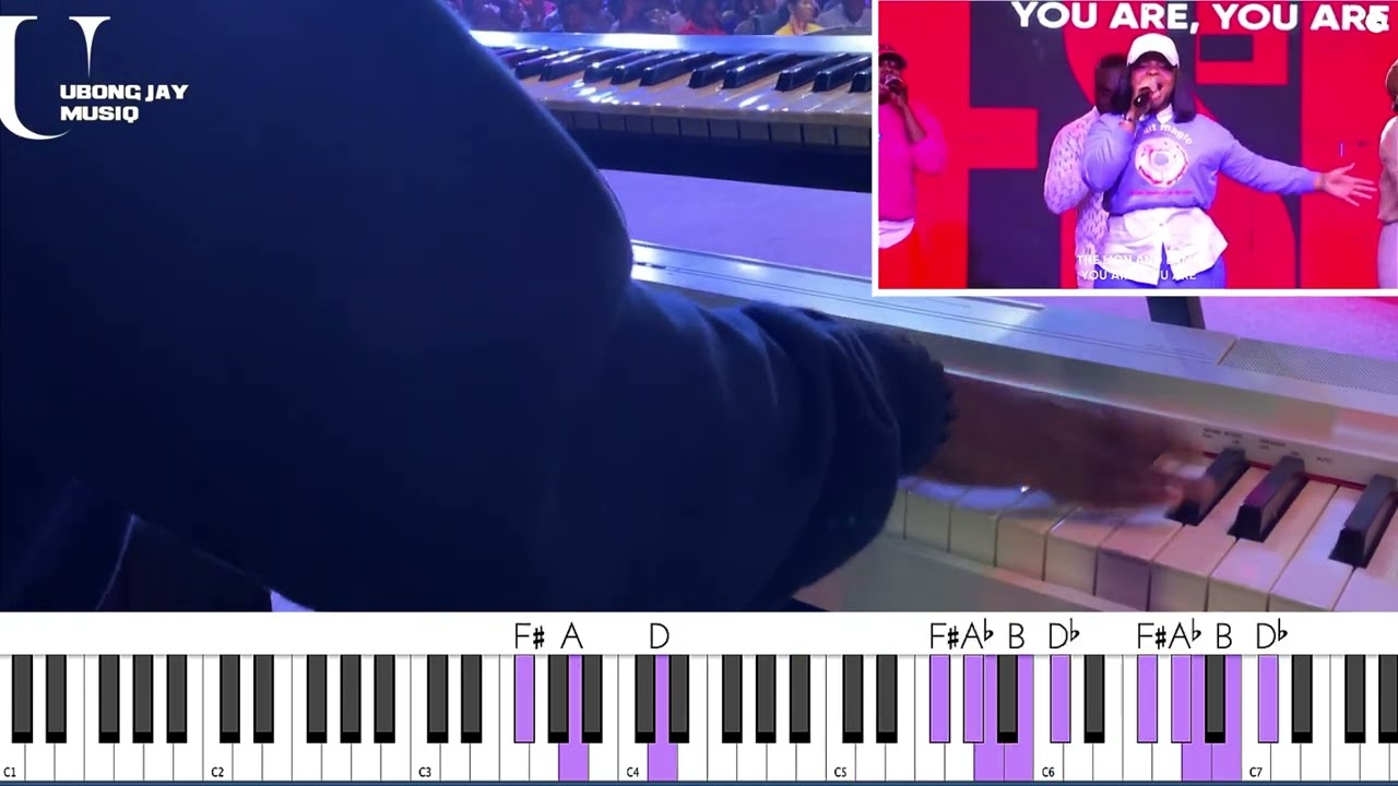 Точка зрения: вид на главные клавиши || Мин Эстер поёт «You Are» от @HLELive в @gloryzonechurch