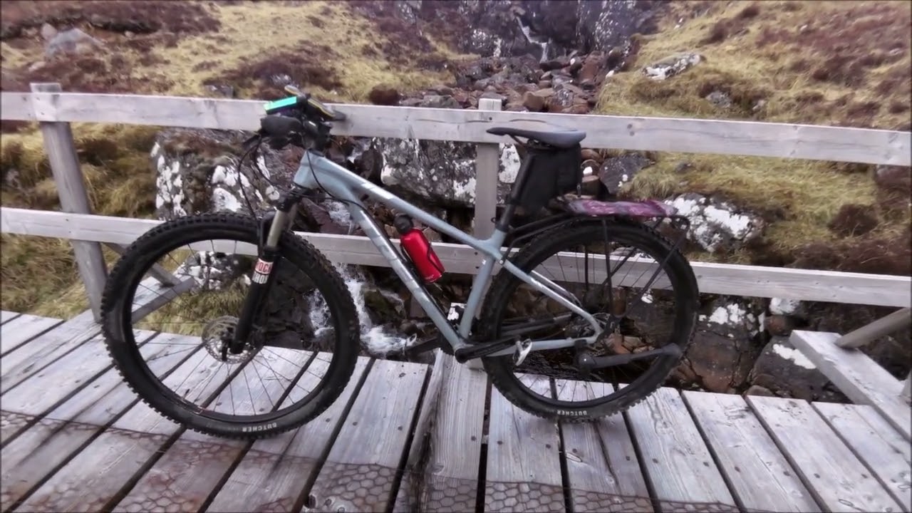 Cycling up the Corrieyairack pass Scotland March 2025