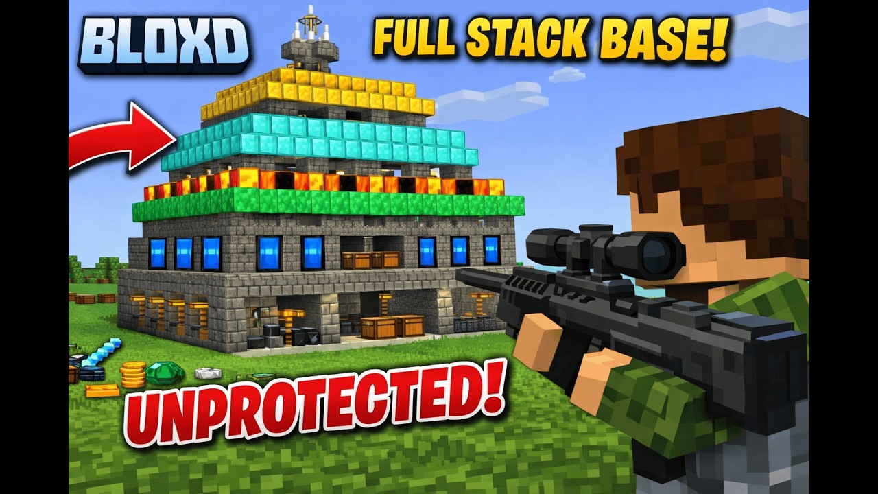 Bloxd Survival Lobby 1 | Op Base Raid