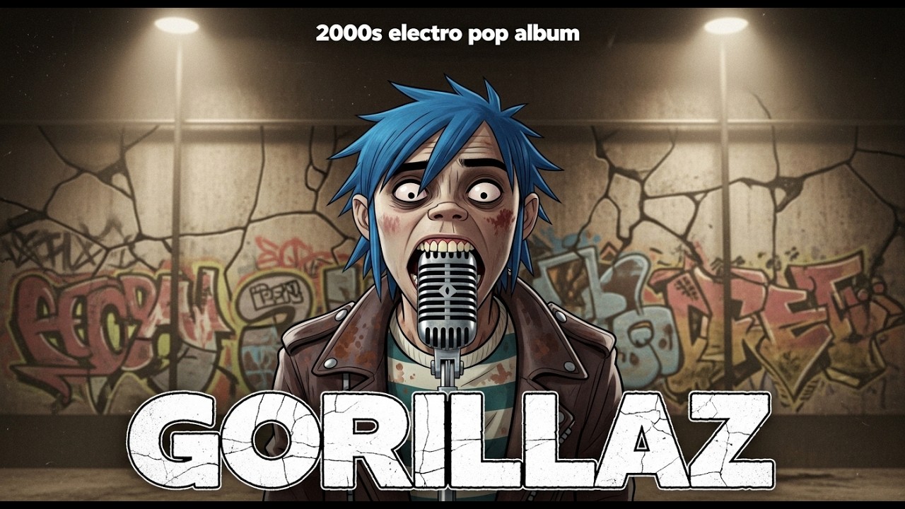 Psycho Pulp Fiction – Gorillaz-Inspired AI Trip-Hop Album | 2000s Electro Pop