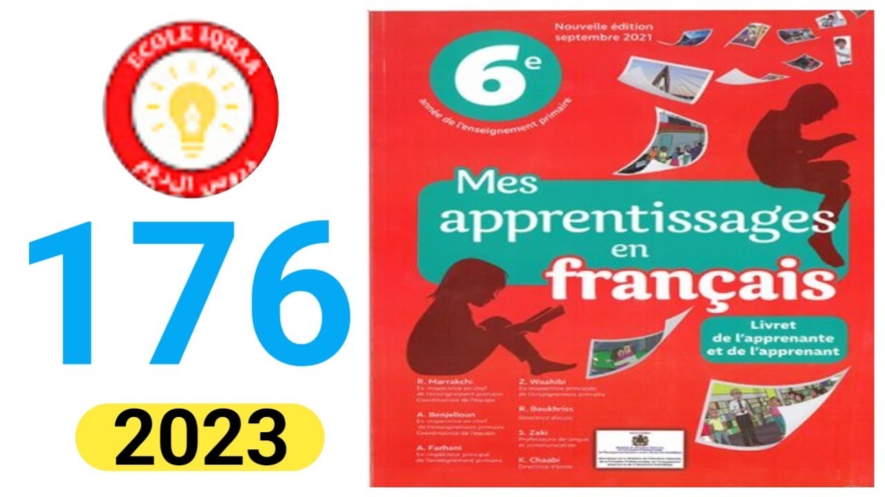 mes apprentissages en français 6 page 176