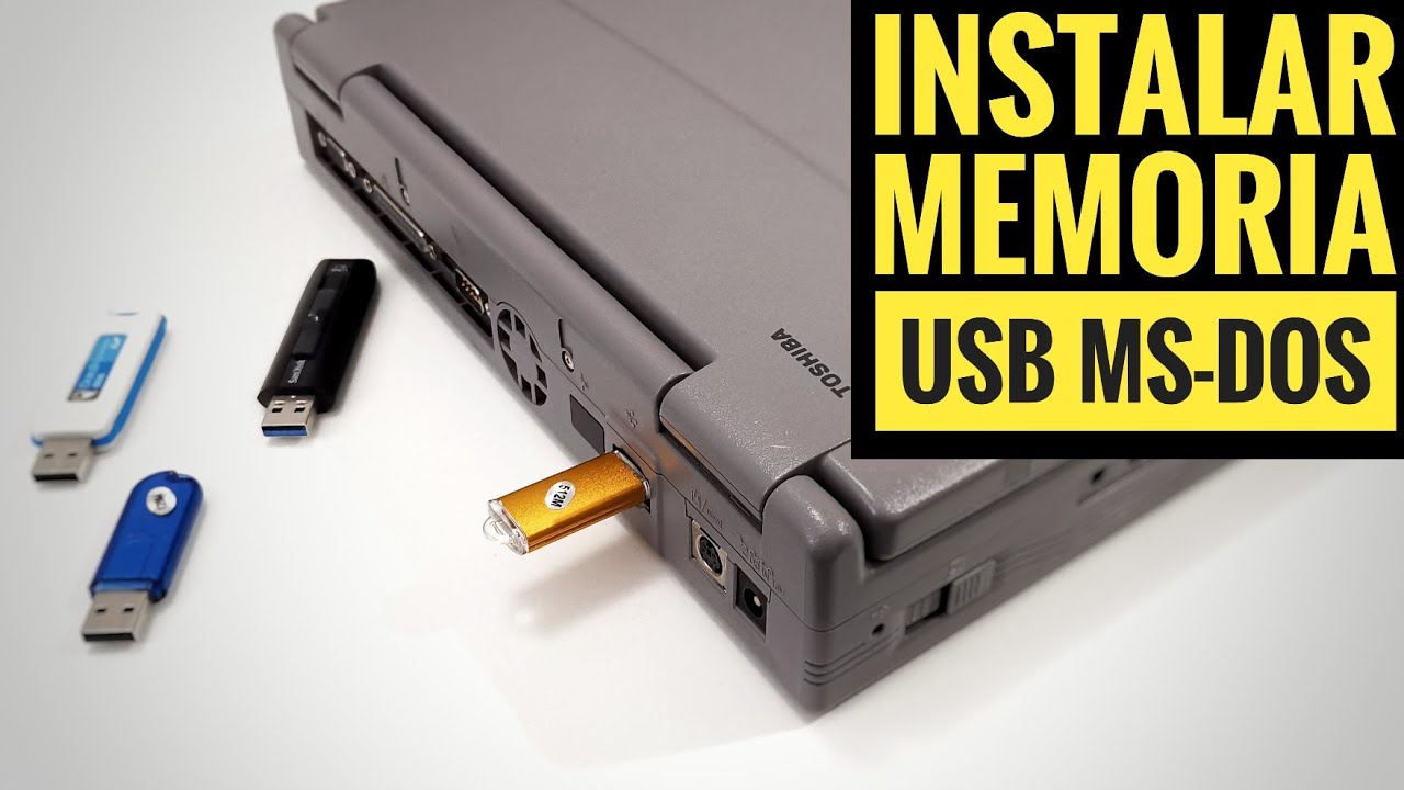 Cómo instalar una memoria USB en MS-DOS 6.22 (soporte USB en DOS), paso a paso