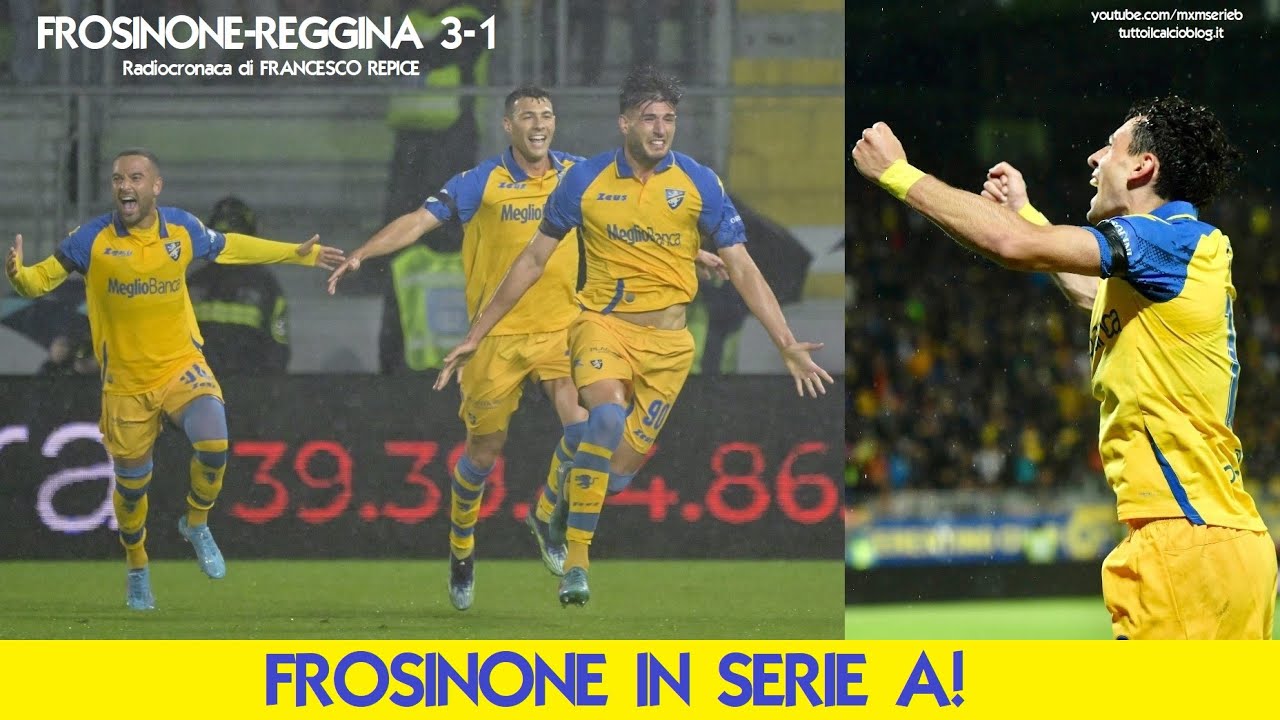 FROSINONE-REGGINA 3-1 - Radiocronaca di Francesco Repice (1/5/2023) FROSINONE IN SERIE A (Radio Rai)