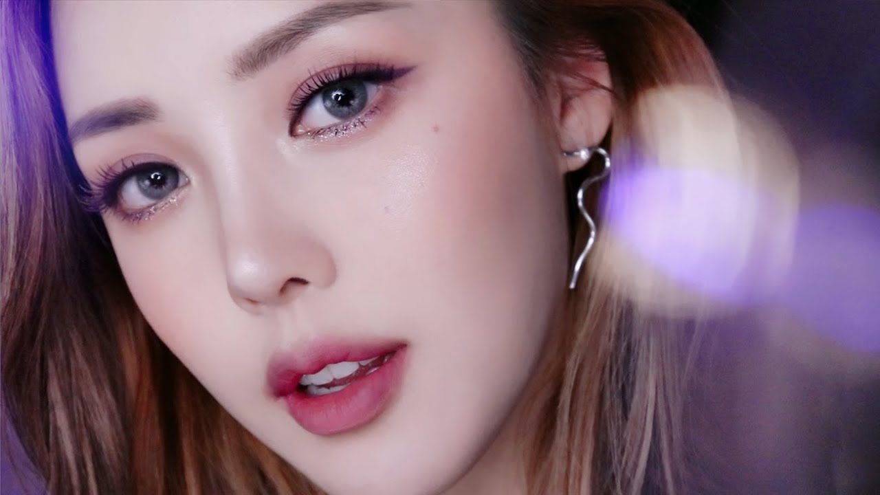 🔮Glittery soft purple Makeup (With sub) 글리터리 소프트 퍼플 메이크업