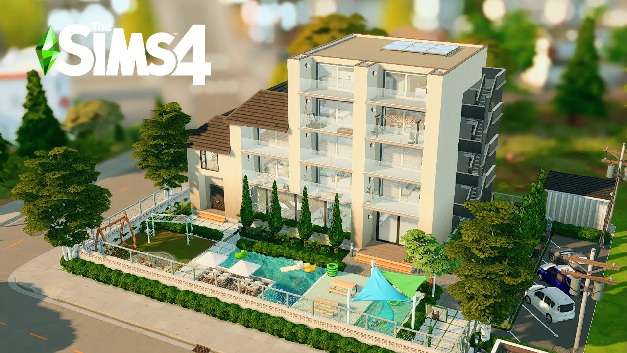 Modern Apartments For Rent 🏢🌸 | Stop Motion Build | The Sims 4 | No CC