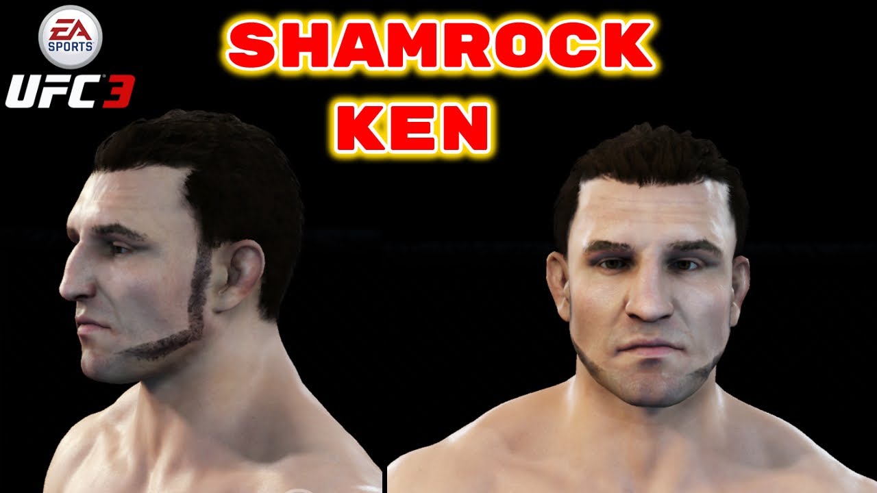 How to Create Ken Shamrock (CAF Formula) No Game Face !! Create a Fighter - EA Sports UFC 3