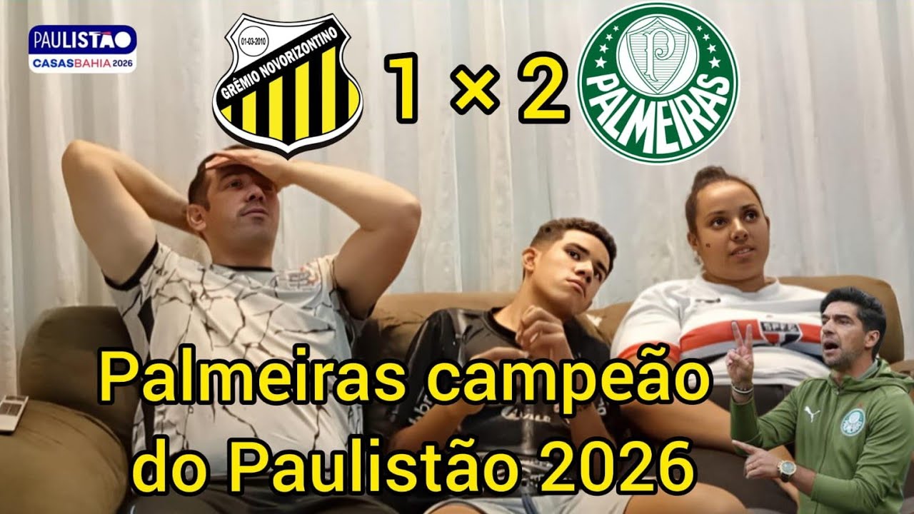 React Reações Novorizontino 1 x 2 Palmeiras / Família Rivalidade.