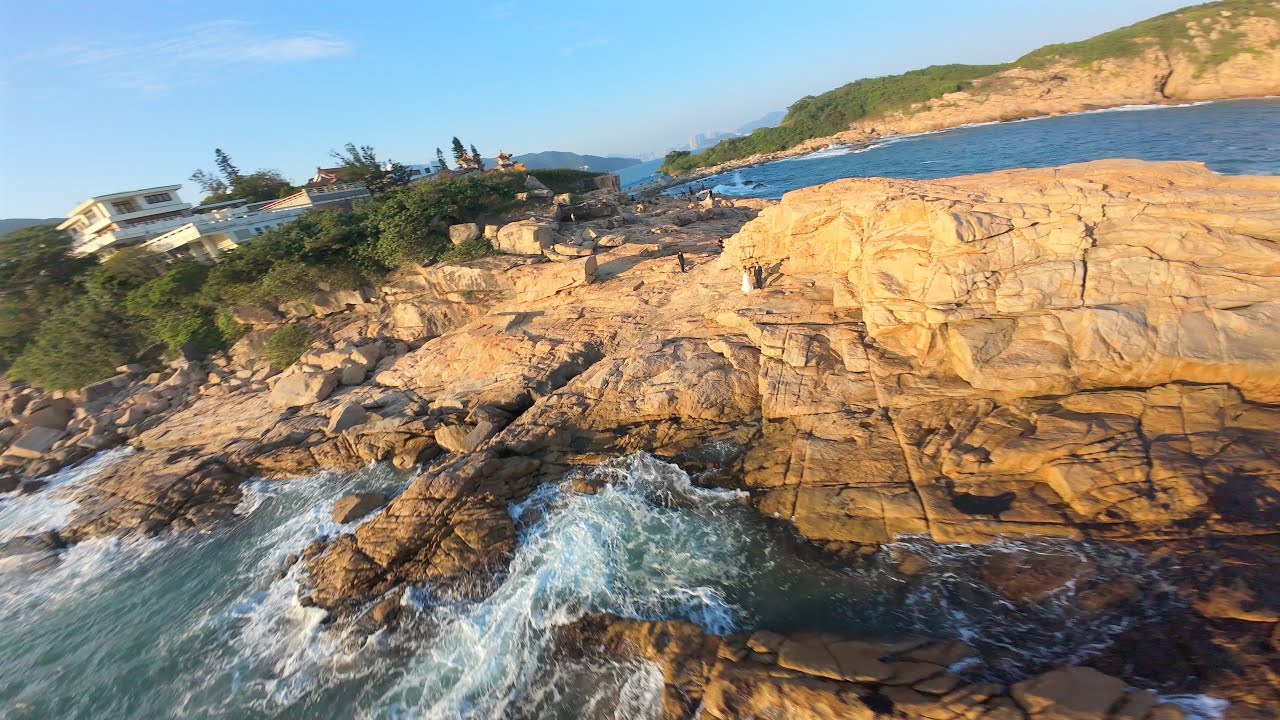 FPV Over Shek O | Hong Kong Aerial Footage - 穿越石澳 - 遠航東龍島白崖