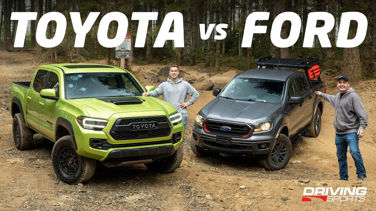 Toyota Tacoma TRD PRO 2022 года против Ford Ranger Tremor 4x4 Off-Road Challenge