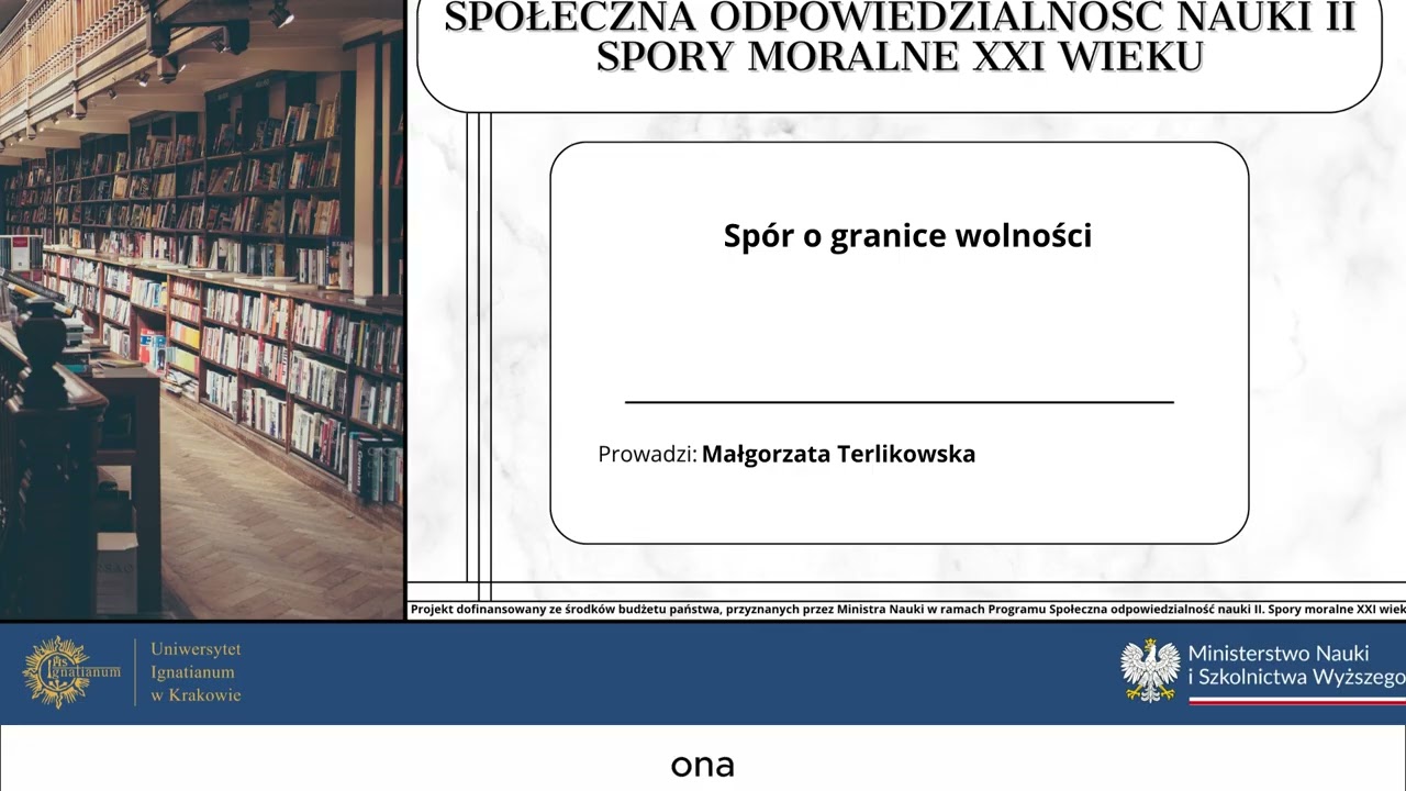 Webinarium: Spór o granice wolności