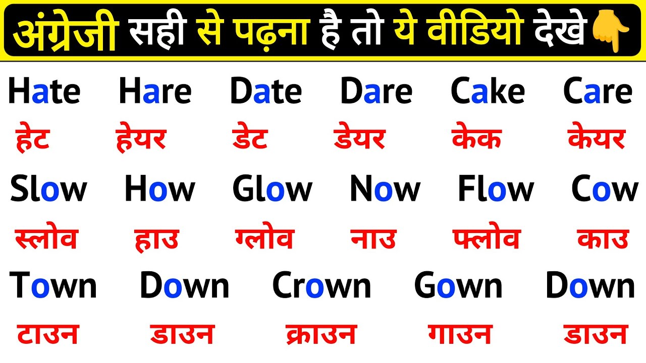 अंग्रेजी में ये चीज जरूर सीखो | English Kaise Sikhe | How to Read English | English Pronunciation