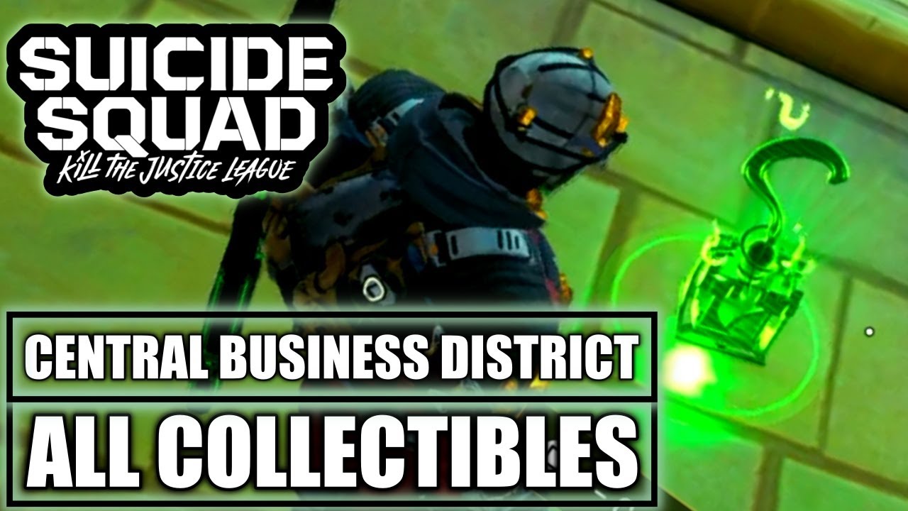 Suicide Squad Kill the Justice League - Central Business District All Collectibles - Riddle Riddles