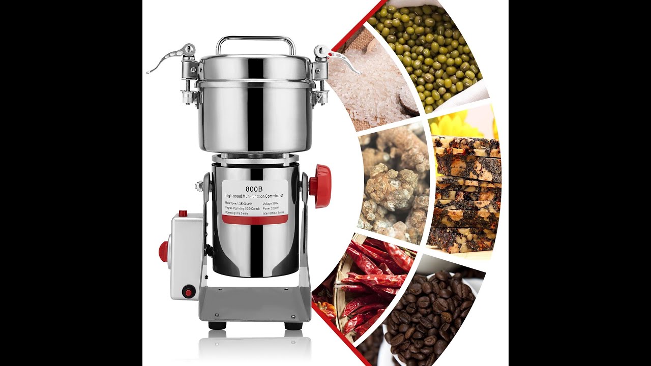 Grains Spices Hebals Cereals Coffee Dry Food Grinder Miller Grinding Machine Gristmill Home Medicine