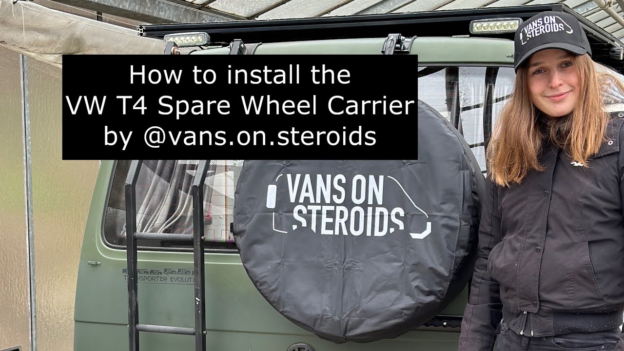 How to install the VW T4 Spare Wheel Carrier by @vans.on.steroids