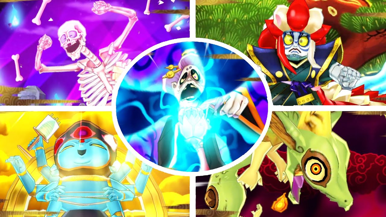 Yo-Kai Watch 2: All  Bosses Soultimates Showcase