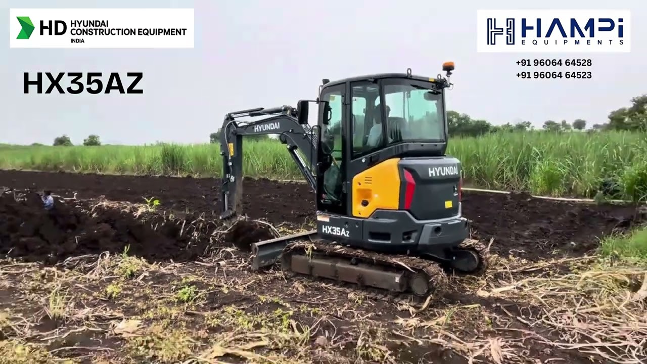 Hyundai HX35Az Mini Excavator #HyundaiConstructionEquipment #HX35Az #MiniExcavator #Excavator
