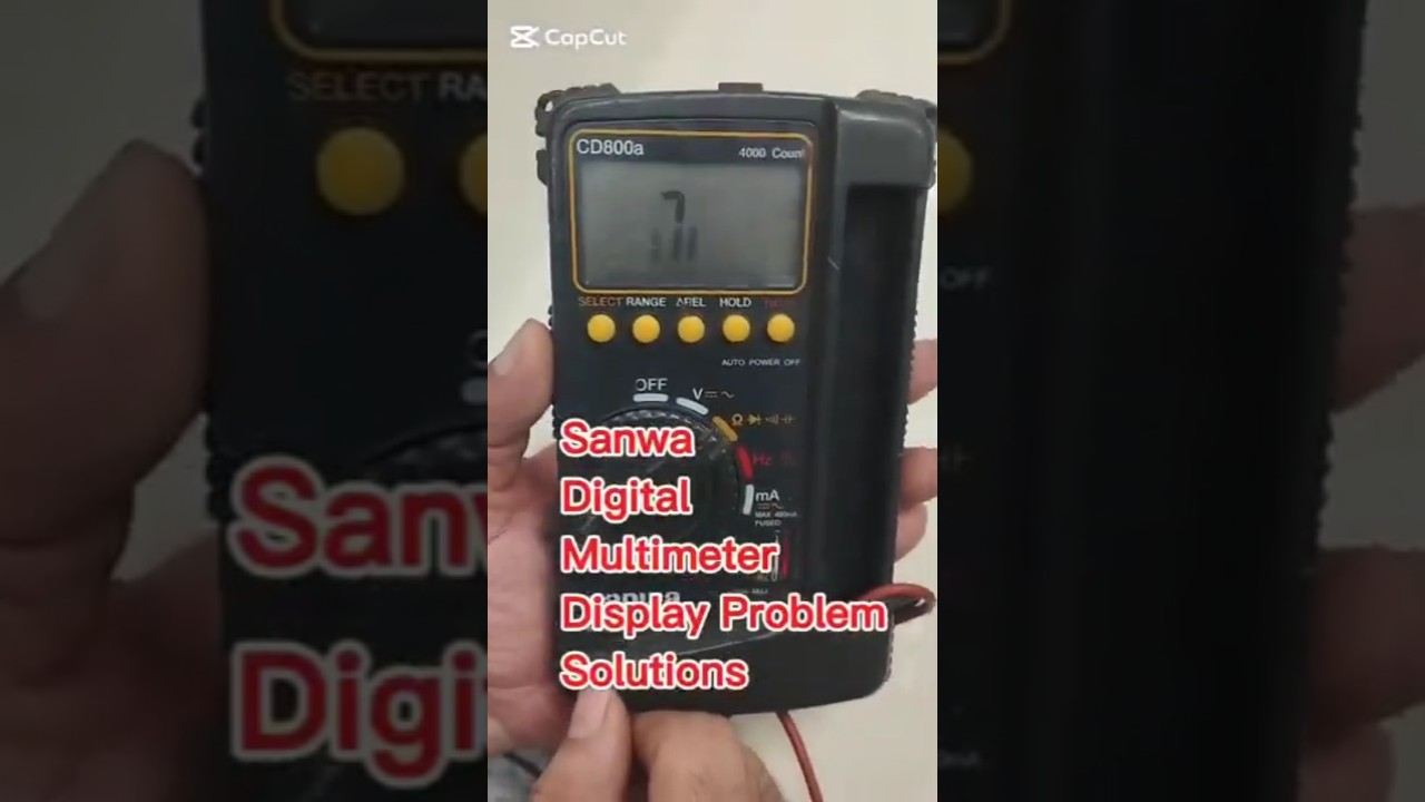 Sanwa Multimeter Display Fix in Seconds! 🔧💡
