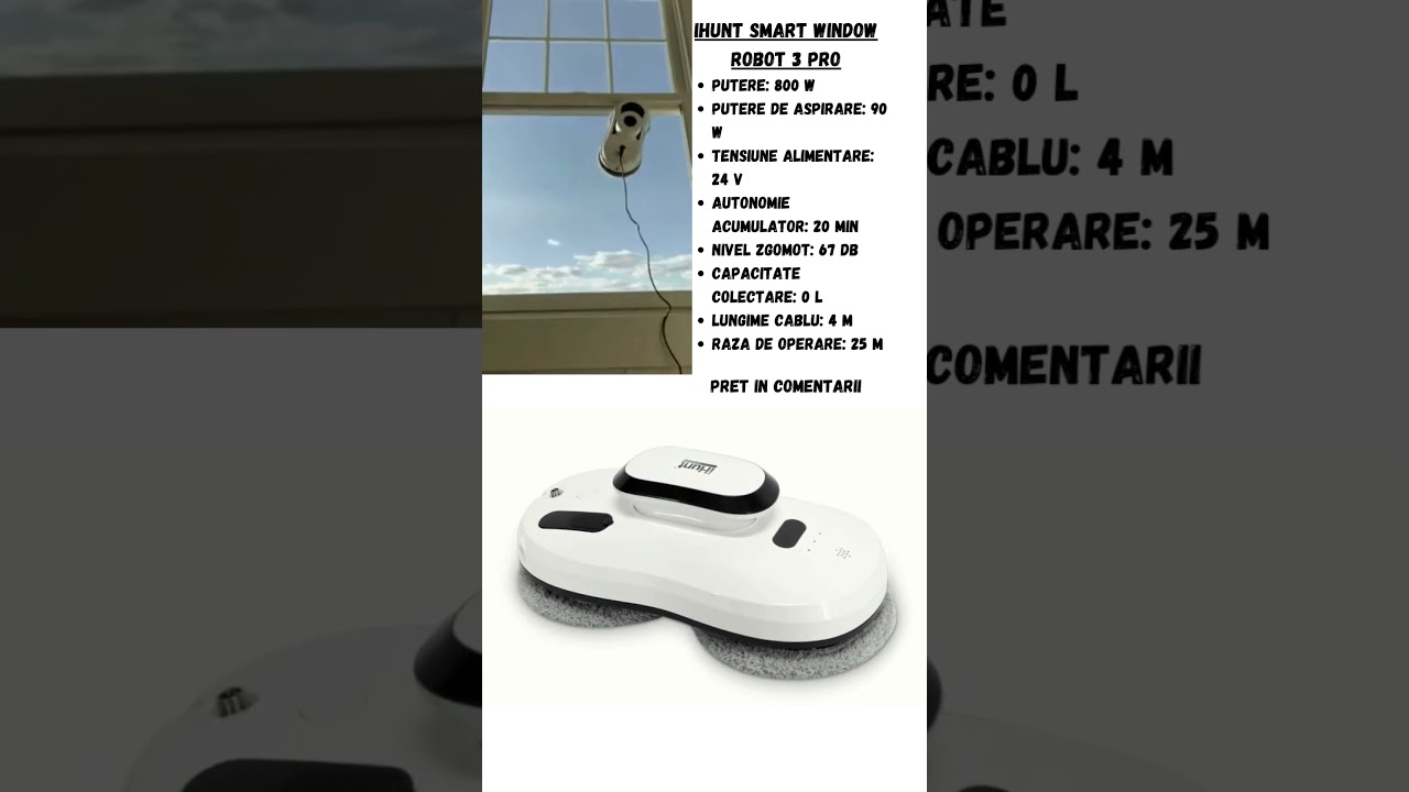 iHunt Smart Window Robot 3 PRO - Robot Automat Curatare Geamuri