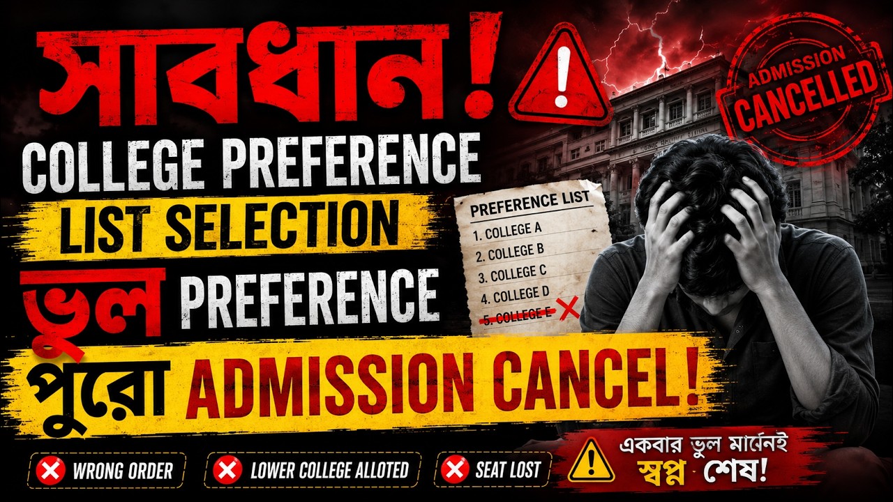 WB College Admission Preference List | WB College Admission 2026 Online Apply