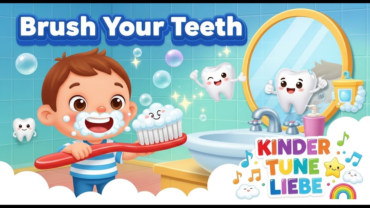 Brush Your Teeth | Kids Rhymes | Nursery Rhyme & Song for Healthy Teeth