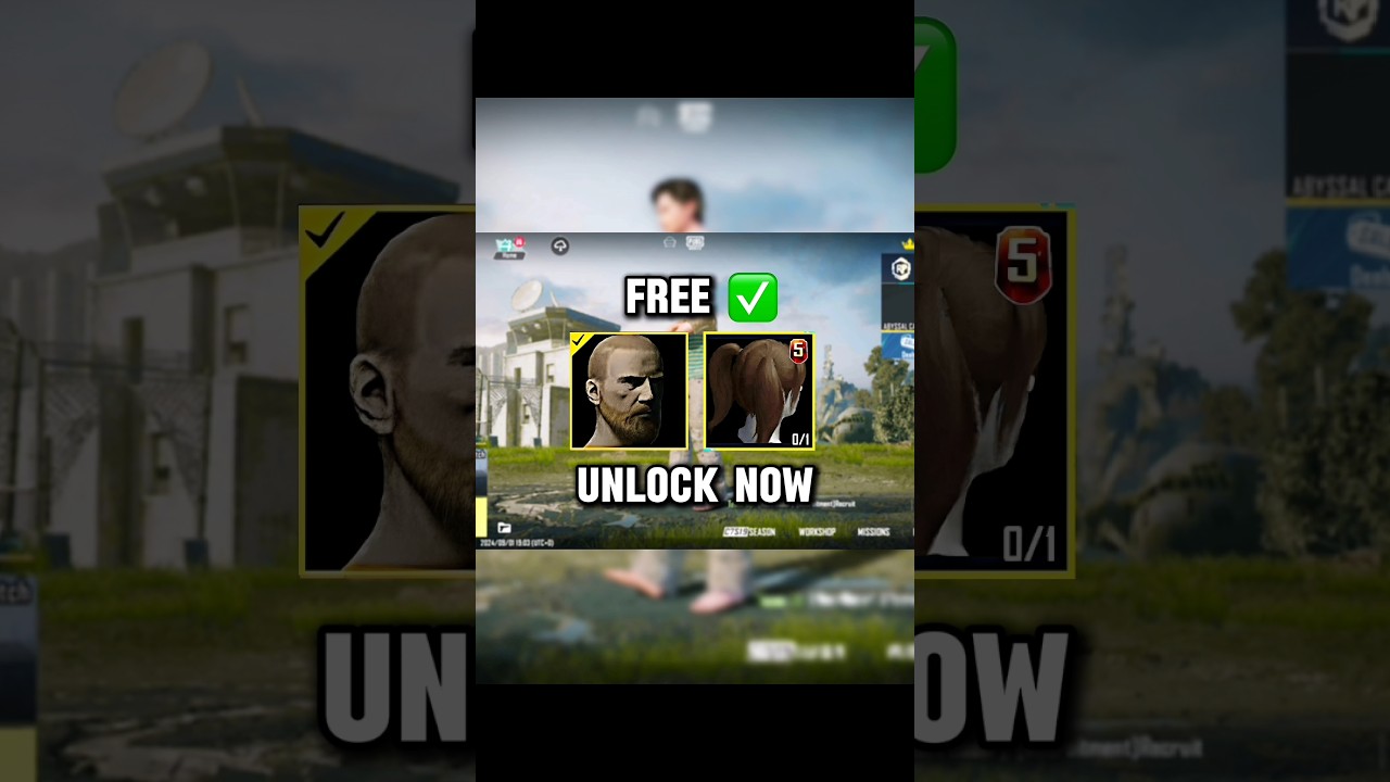 Free Unlock Beard & Hairstyle Trick ✅ #pubgmobile #bgmi #tipsandtricks