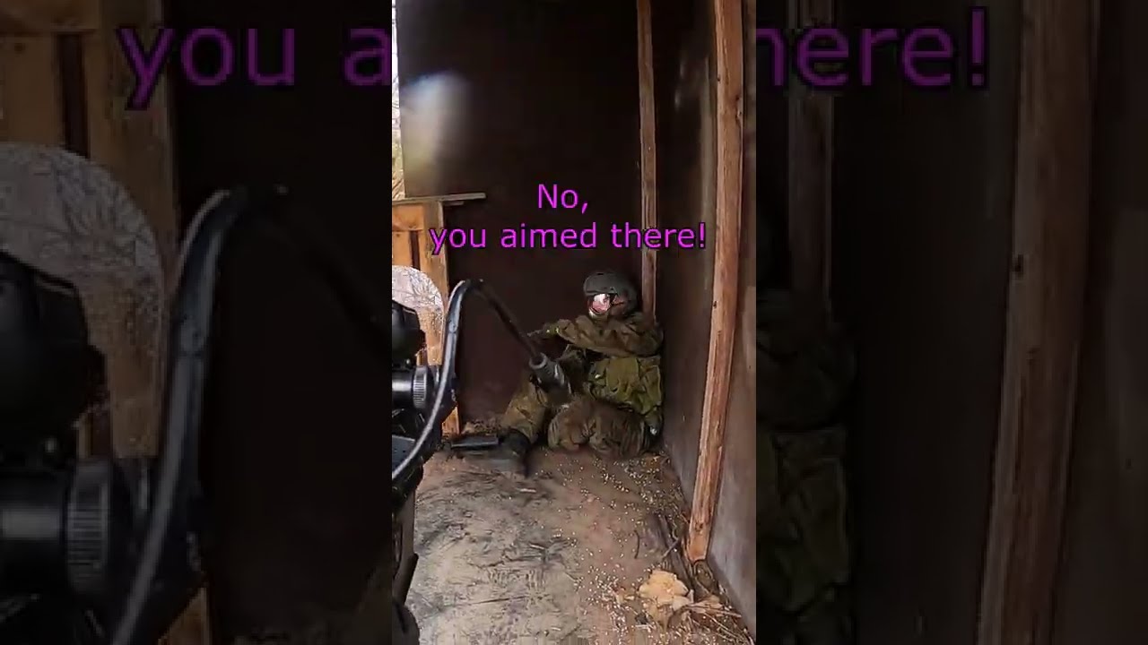 YOU DIDN'T GET ME!  #gotyou #Airsoft #aim #hit #short