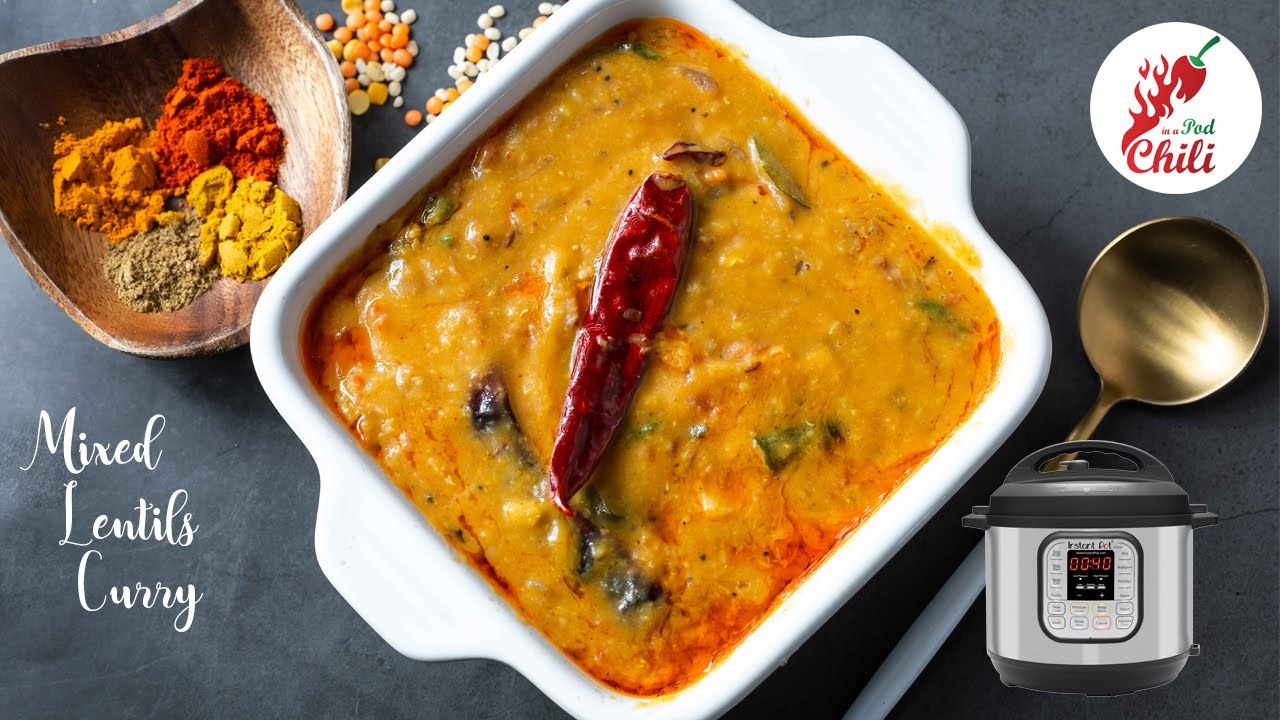 Instant pot Mixed Dal Recipe | Panchmel Dal | Instant pot Dal recipes | ASMR Cooking