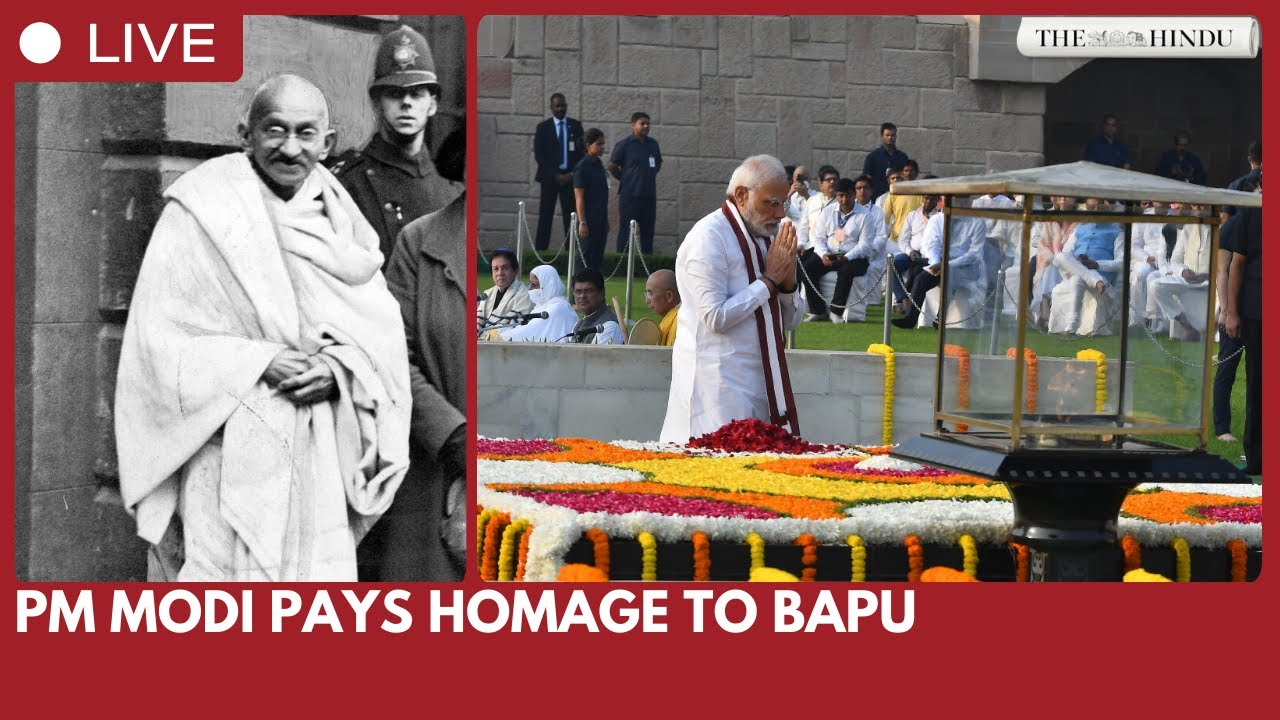 Prime Minister Narendra Modi pays tribute to Mahatma Gandhi at Rajghat on his 78th death anniversary