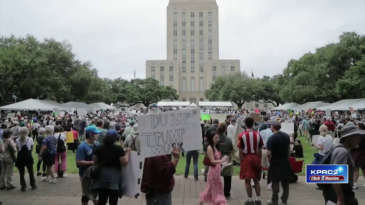 Houston joins nationwide “Hands Off!” protests with thousands rallying against federal policies