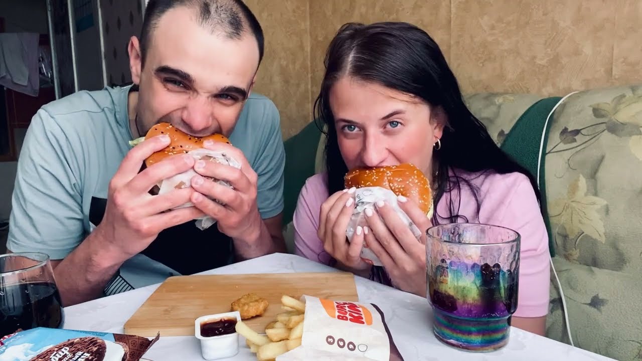 МУКБАНГ БУРГЕР КИНГ / АНГУС ПАРМЕДЖАНО/ ВОППЕР ПО-ИТАЛЬЯНСКИ #asmr #mukbang #итинг #eating #food