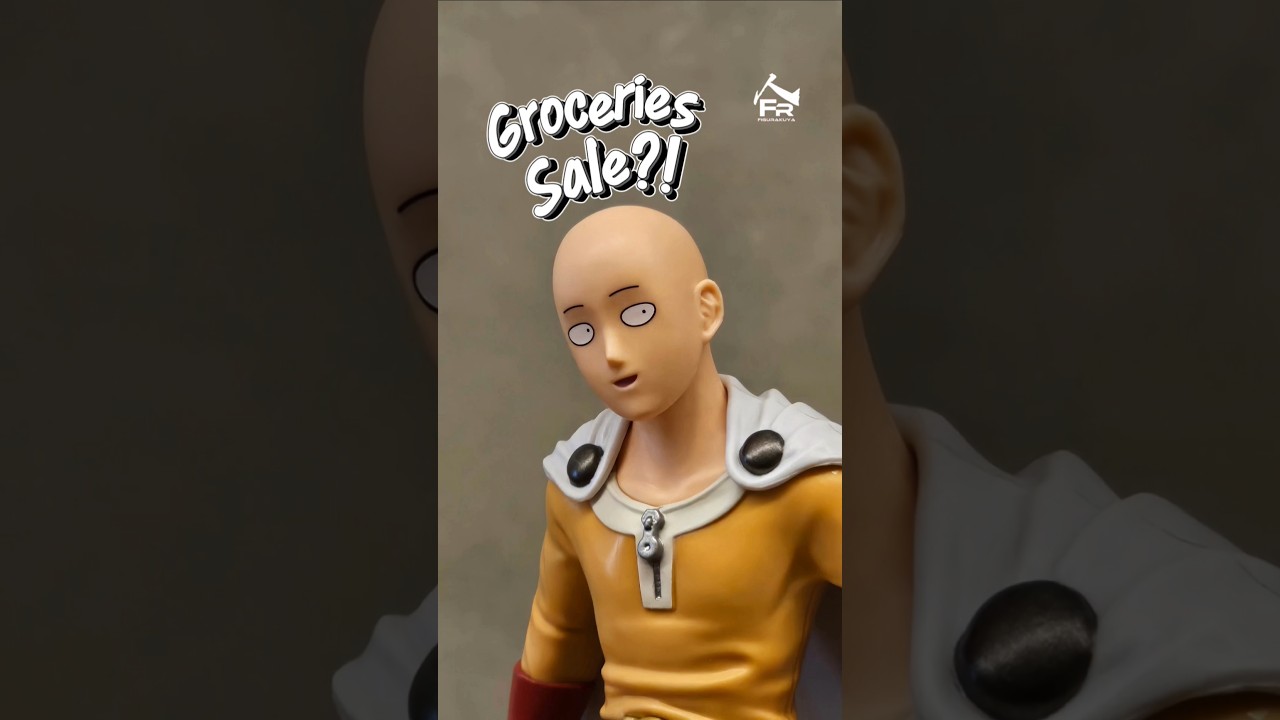 Unboxing Saitama from One Punch Man, stop motion style 