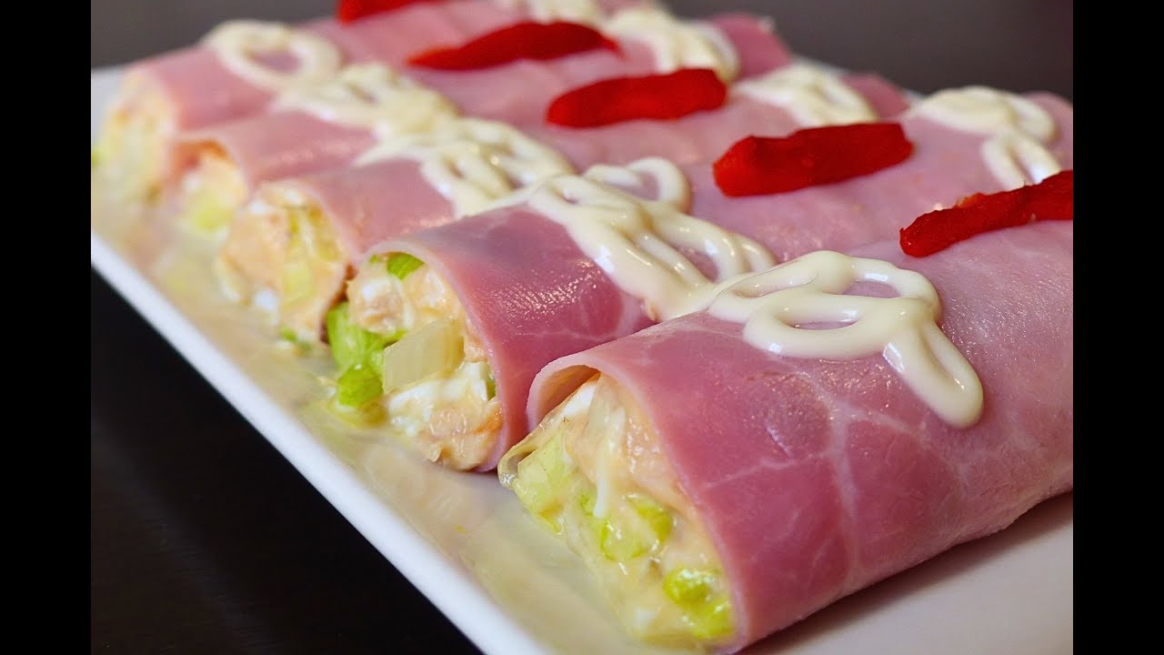 ROLLITOS DE JAMON COCIDO