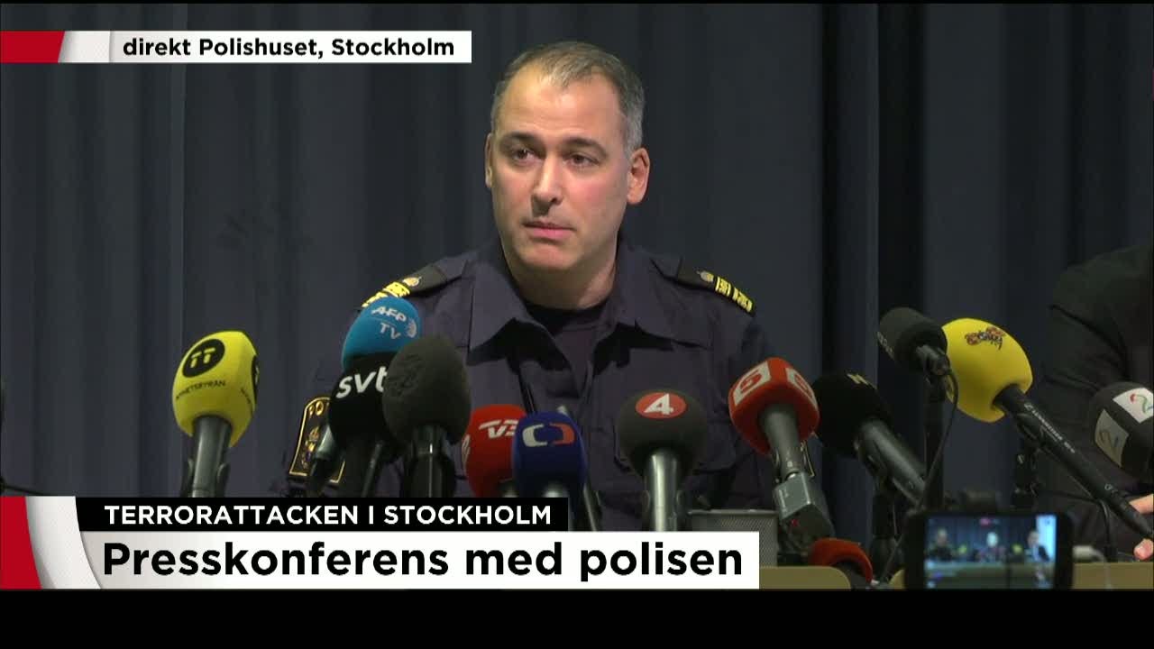 Se polisens presskonferens på söndagen - Nyheterna (TV4)