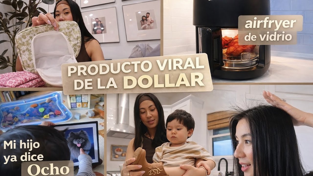 Buscando Bola VIRAL En La Dollar + El Mejor Truco + Compré Airfryer De Vidrio.. No Más Químico