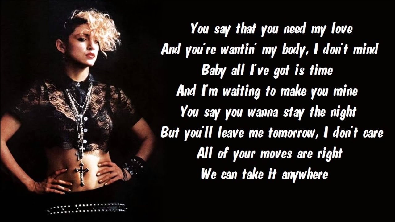 Madonna - Physical Attraction Karaoke / Instrumental with lyrics on screen