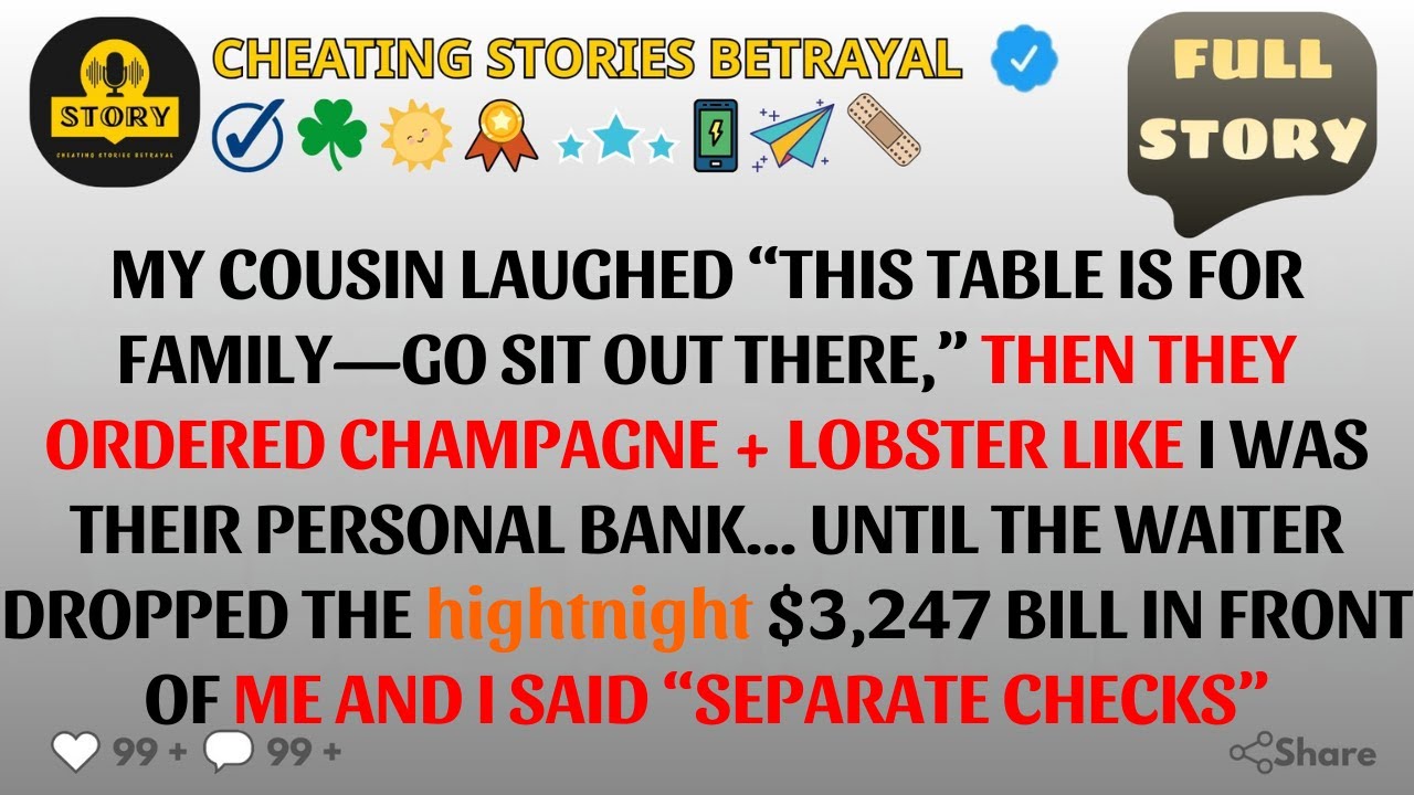 [FULL STORY] “This Table Is for Family” — Then They Handed Me the $3,247 Bill (I Said NO)
