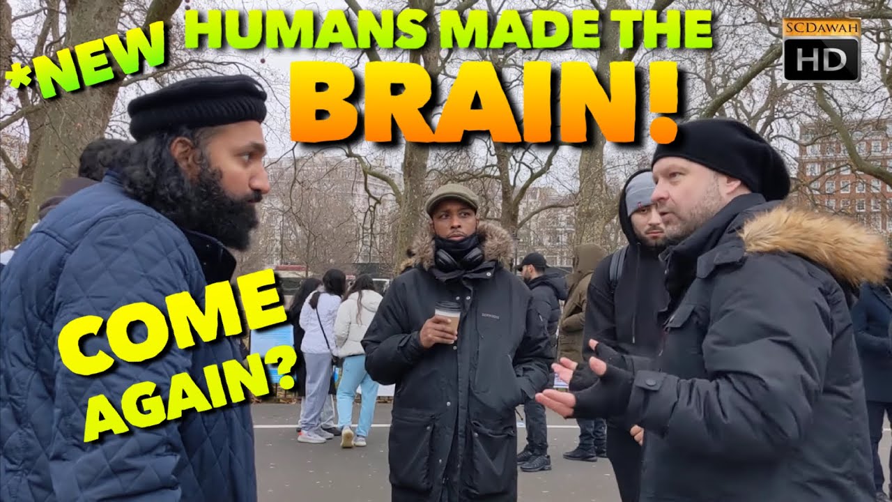 P1 - Humans made the brain? Suboor Vs Atheist | Speakers Corner | Hyde Park