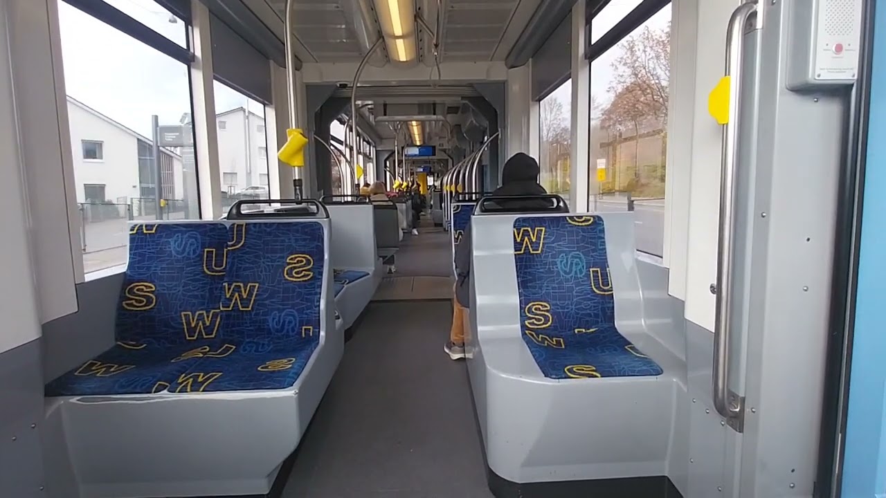 Ulmer Straßenbahn Linie 2 Scince Park ll Wagennummer 48 Siemens Combino
