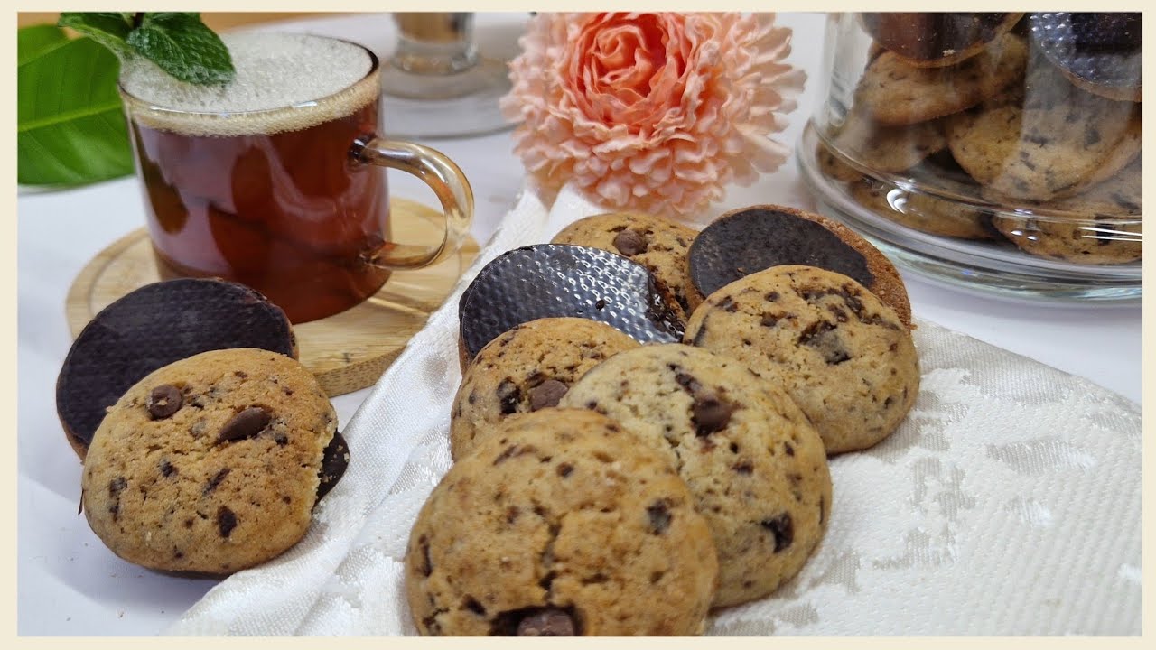 ميني كوكيز 🍪/ بسكويت الشكلاطة بالزبدة الحيوانية الذوق الرفيع