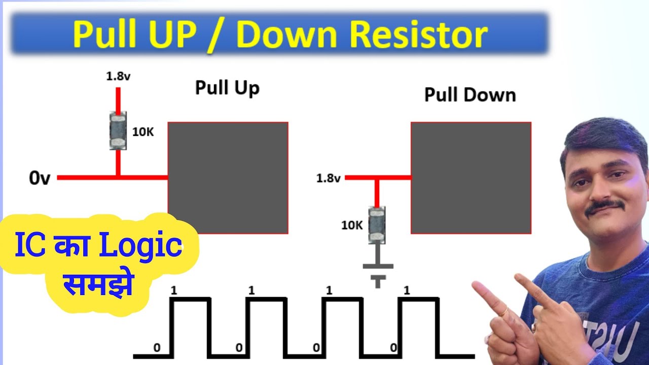 pull up resistor | pull down resistor | pull up resistors | pull up and pull down resistors