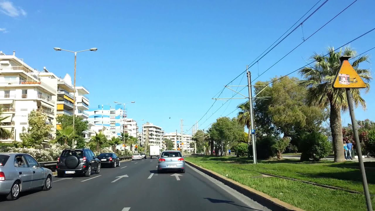 Greece, Athens coastal road car ride, Αθήνα παραλιακή 1080p