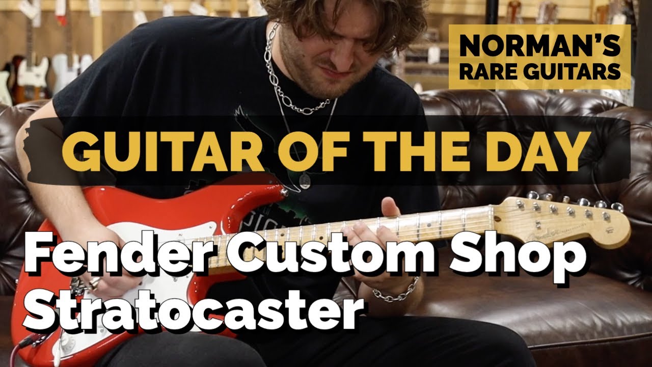 Guitar of the Day: Fender Custom Shop Stratocaster Fiesta Red | Norman's Rare Guitars